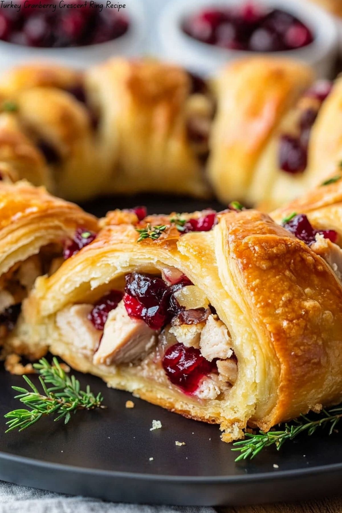Turkey Cranberry Crescent Ring Recipe