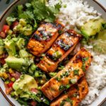 Spicy Chipotle Honey Salmon Bowls