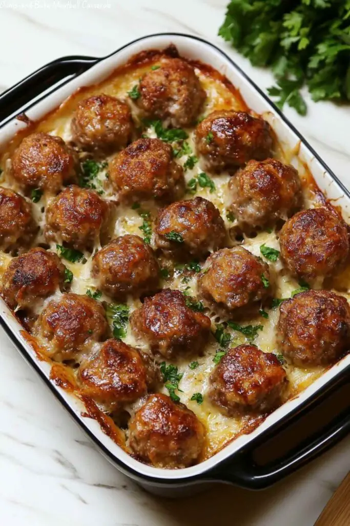 Dump-and-Bake Meatball Casserole