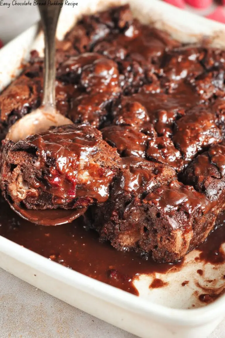 Easy Chocolate Bread Pudding Recipe