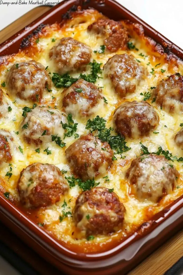 Dump-and-Bake Meatball Casserole