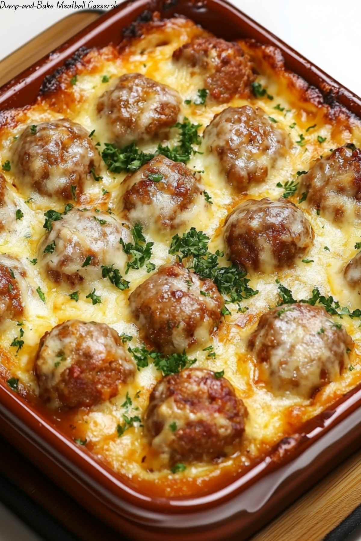 Dump-and-Bake Meatball Casserole