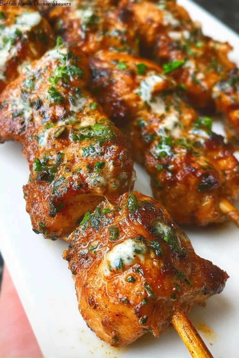 Buffalo Ranch Chicken Skewers