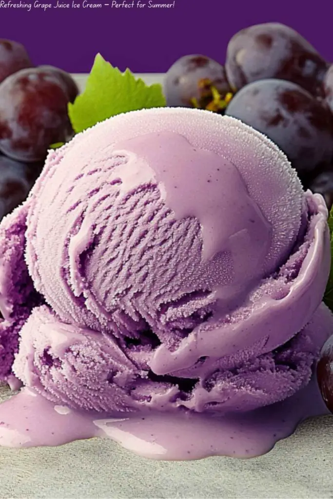 Refreshing Grape Juice Ice Cream – Perfect for Summer!