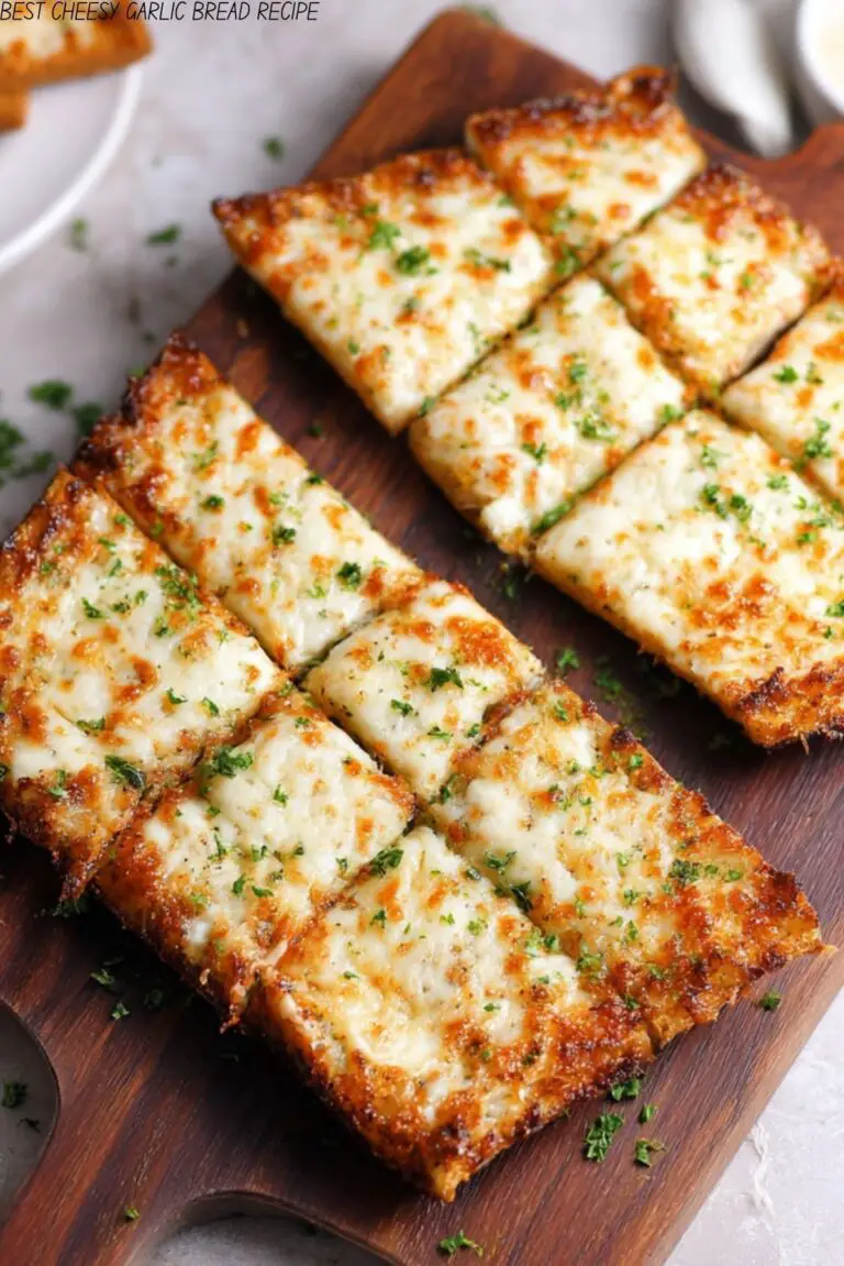 BEST CHEESY GARLIC BREAD RECIPE