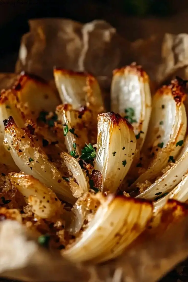 Blooming Baked Onion with Herb Butter