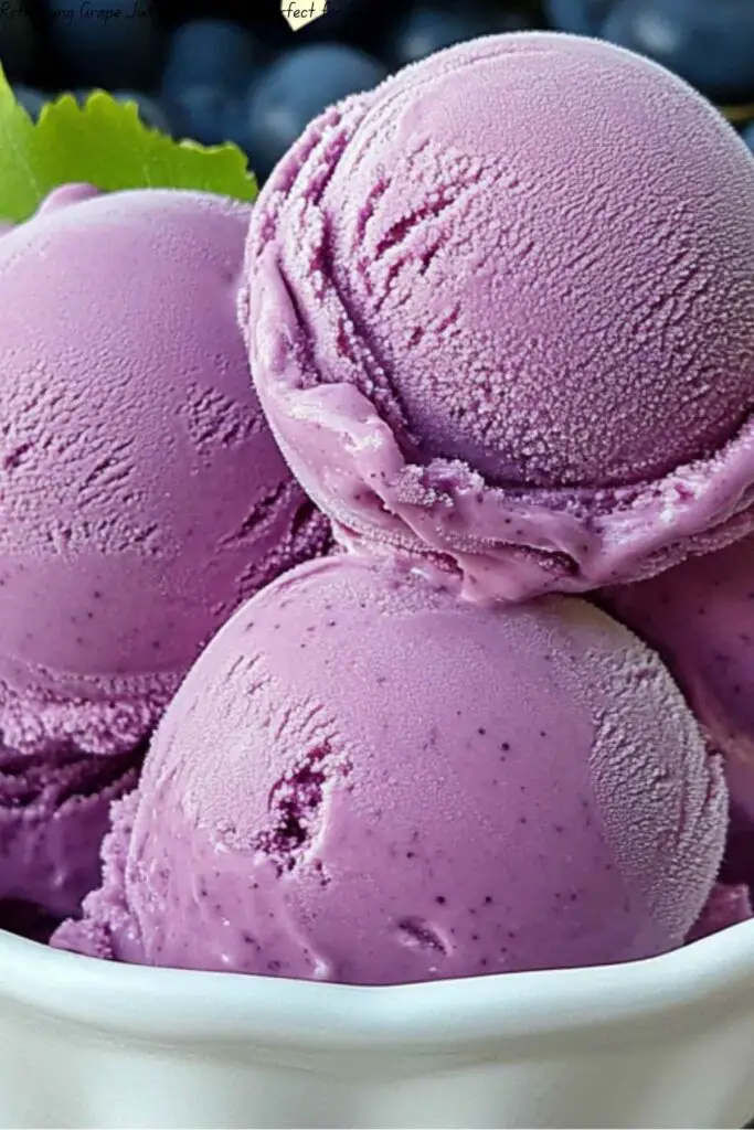 Refreshing Grape Juice Ice Cream – Perfect for Summer!