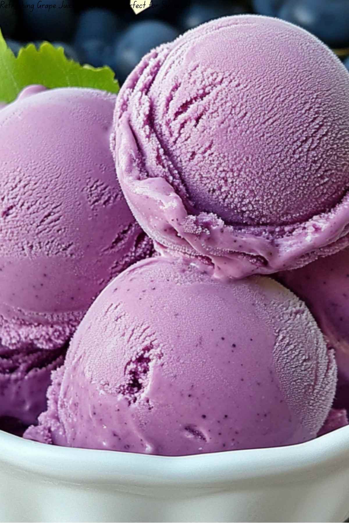 Refreshing Grape Juice Ice Cream – Perfect for Summer!