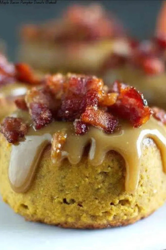 Maple Bacon Pumpkin Donuts (Baked)