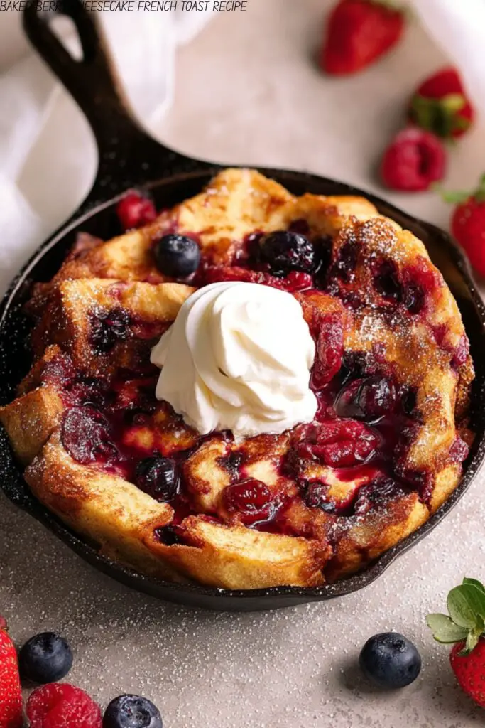 BAKED BERRY CHEESECAKE FRENCH TOAST RECIPE