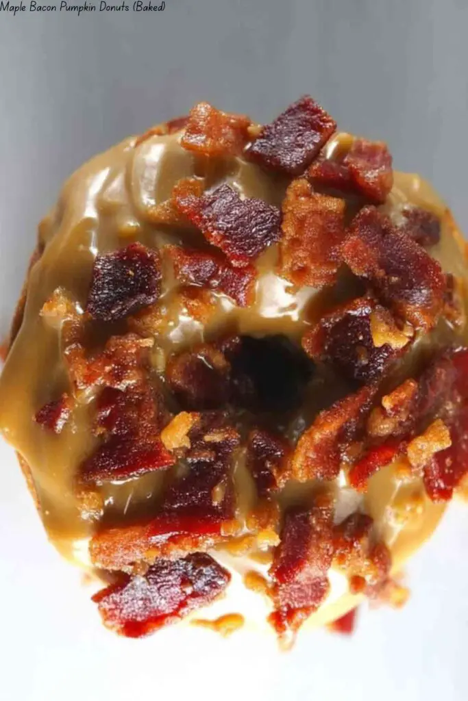 Maple Bacon Pumpkin Donuts (Baked)