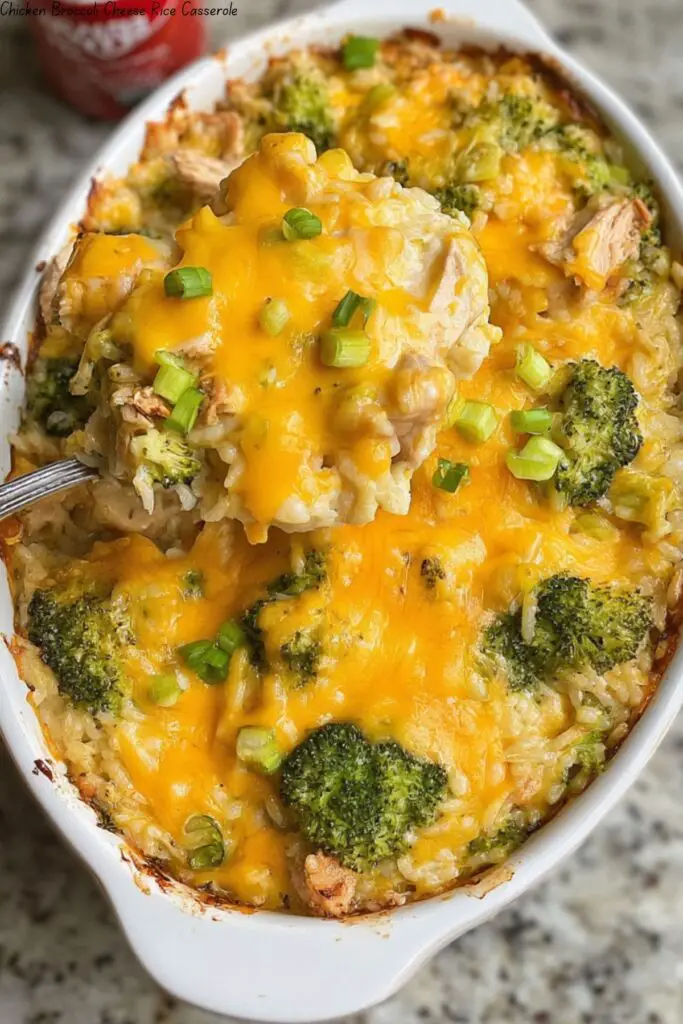 Chicken Broccoli Cheese Rice Casserole