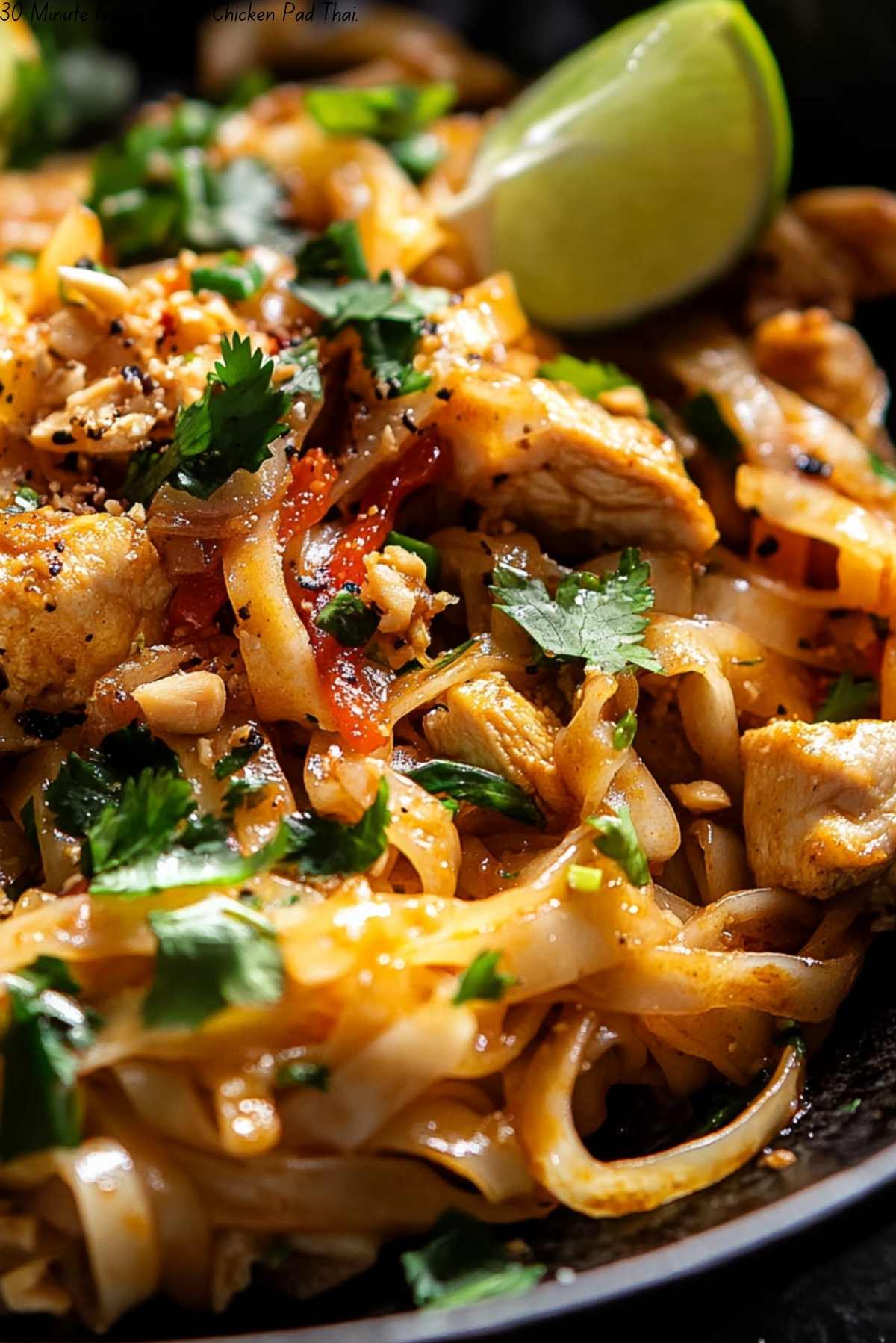 30 Minute Garlic Butter Chicken Pad Thai