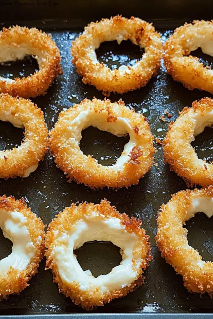 Baked Mozzarella Onion Rings