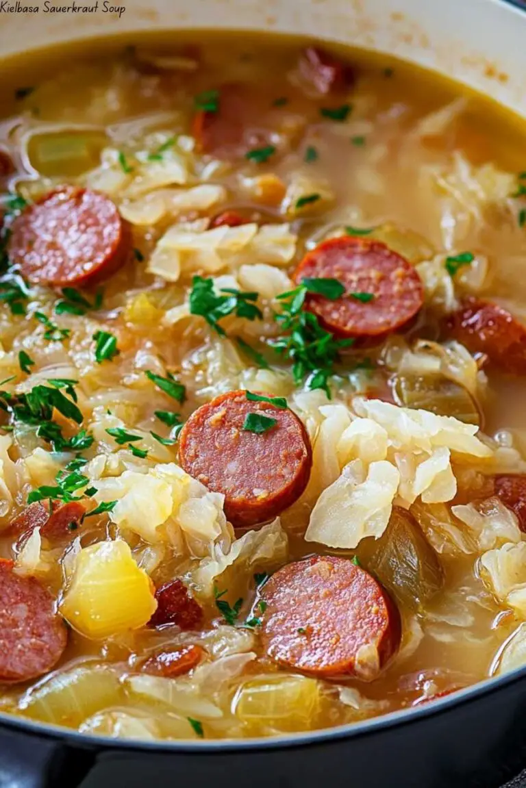 Kielbasa Sauerkraut Soup