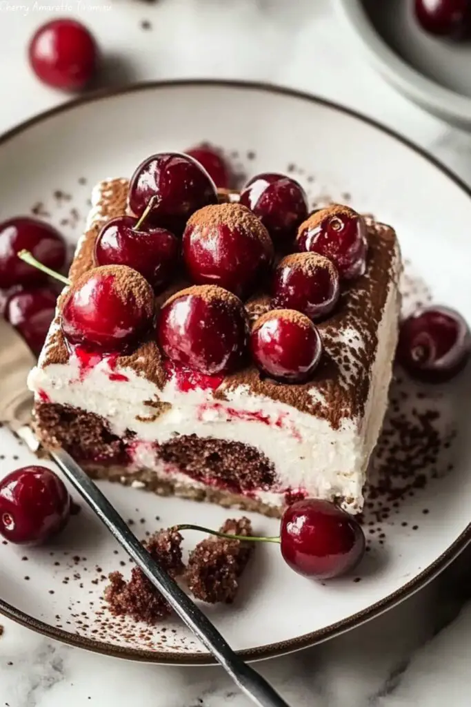 Cherry Amaretto Tiramisu