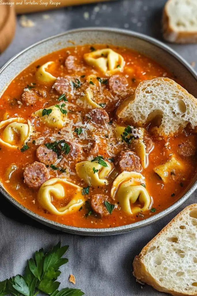 Sausage and Tortellini Soup Recipe