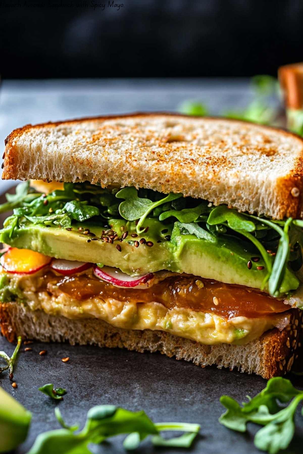 Havarti Avocado Sandwich with Spicy Mayo