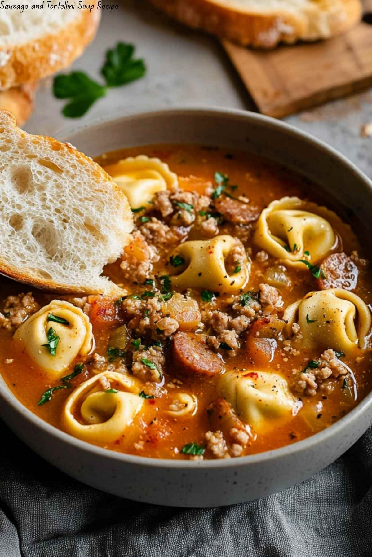 Sausage and Tortellini Soup Recipe