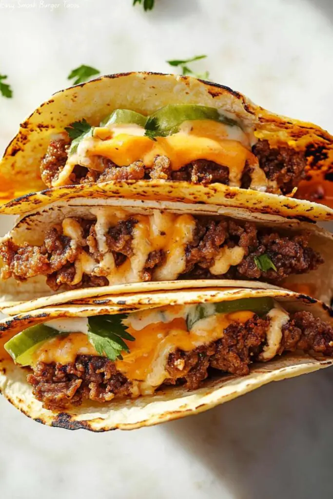 Easy Smash Burger Tacos
