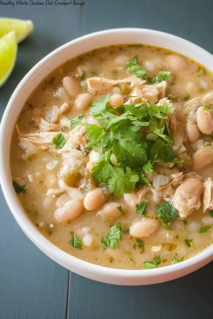 Healthy White Chicken Chili Crockpot Recipe