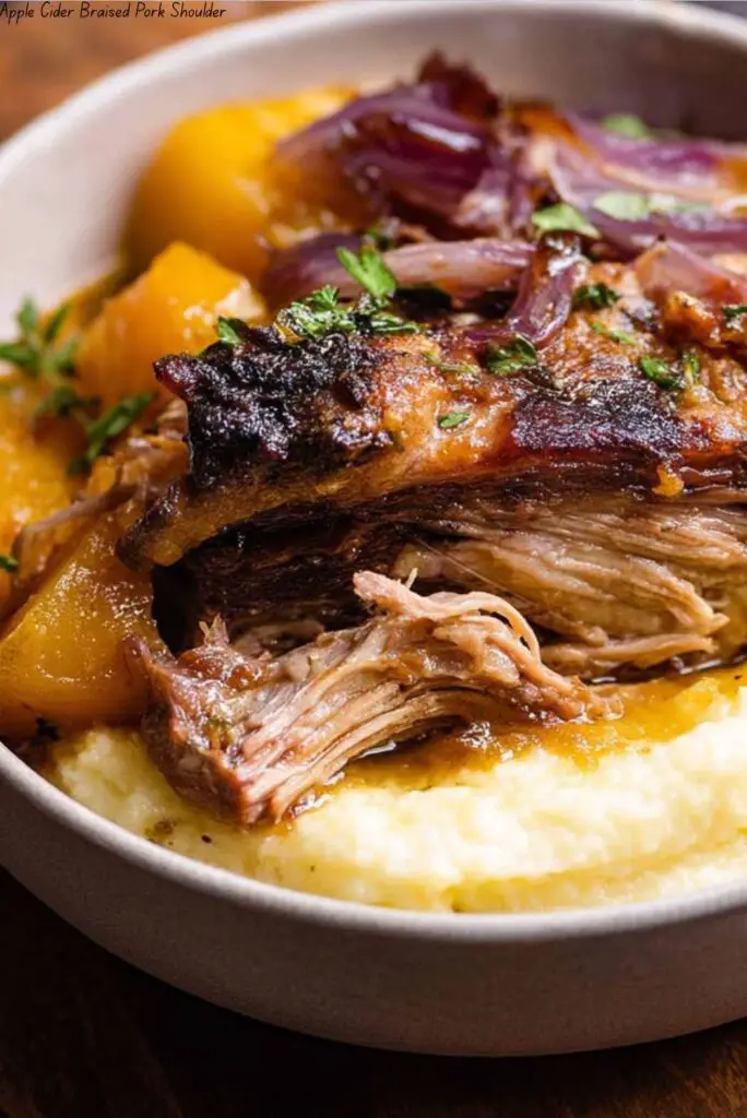 Apple Cider Braised Pork Shoulder