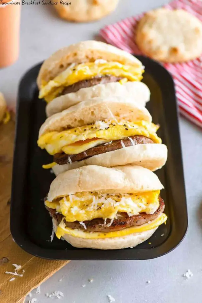 Two-minute Breakfast Sandwich Recipe