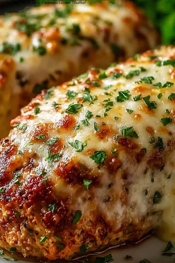 Melt-in-Your-Mouth Garlic Parmesan Chicken Meatloaf