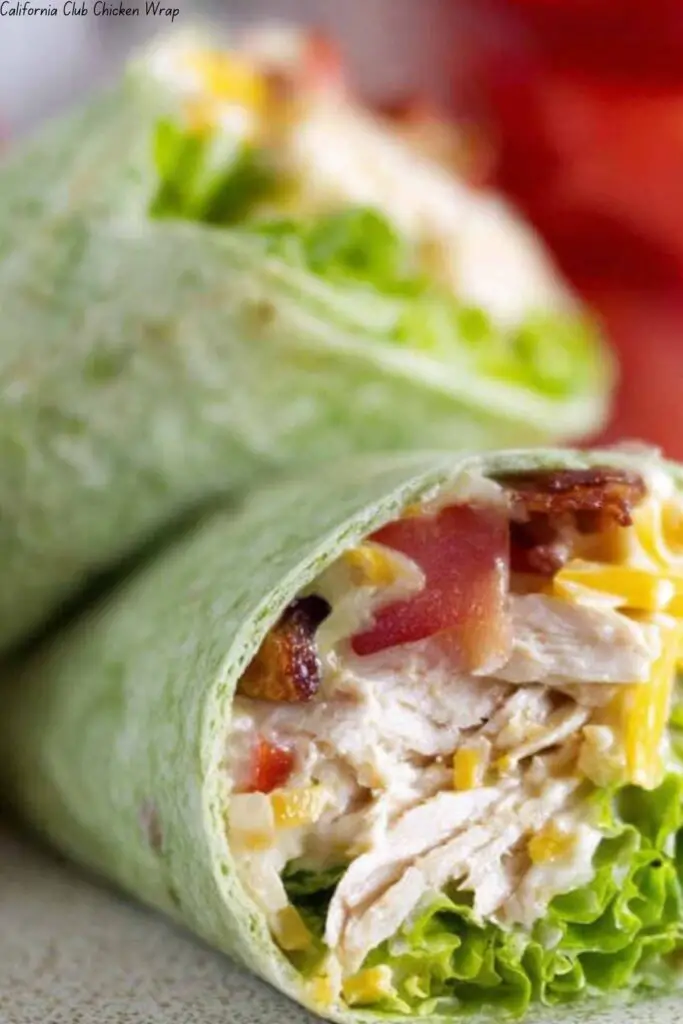 California Club Chicken Wrap
