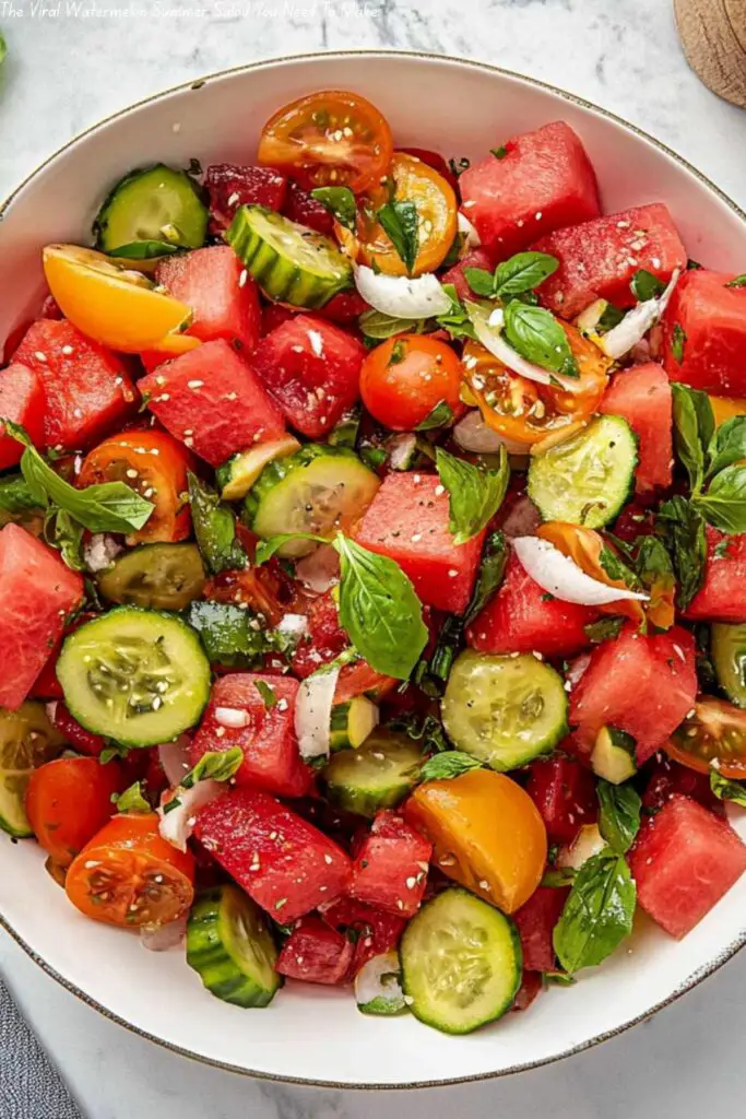 The Viral Watermelon Summer Salad You Need To Make