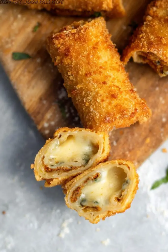 CRISPY FRIED LASAGNA ROLLS RECIPE