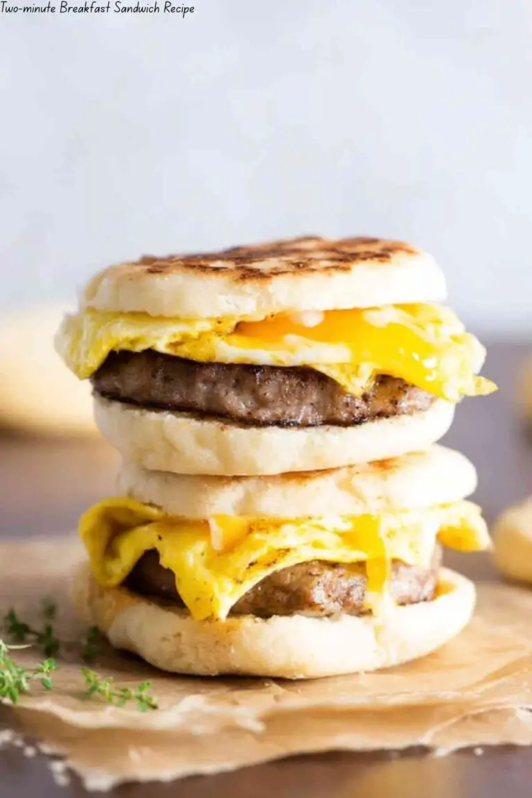 Two-minute Breakfast Sandwich Recipe