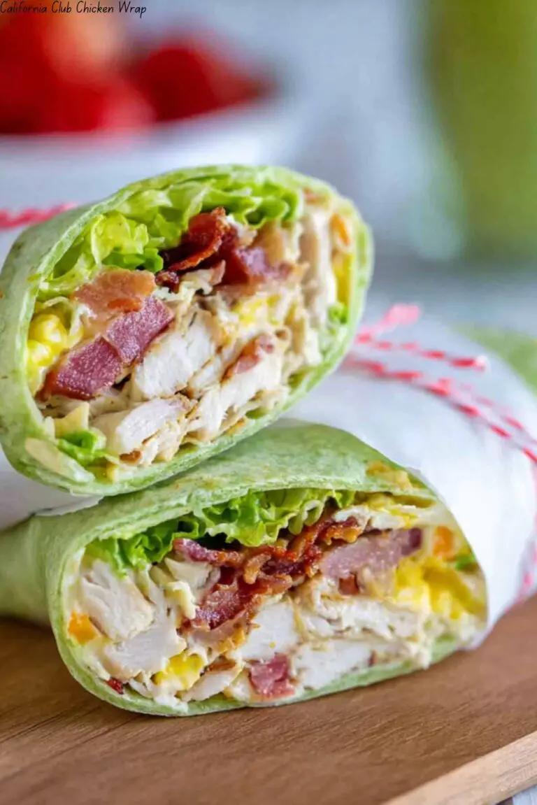 California Club Chicken Wrap