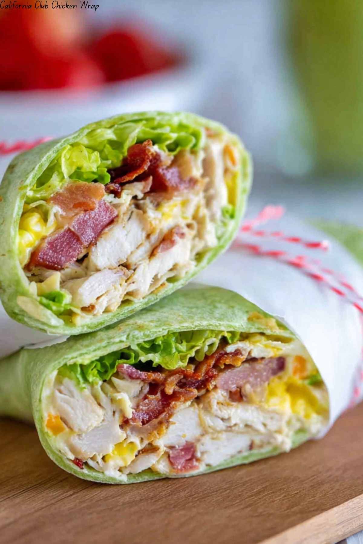 California Club Chicken Wrap