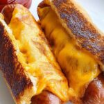 Air Fryer Grilled Cheese Hot Dogs