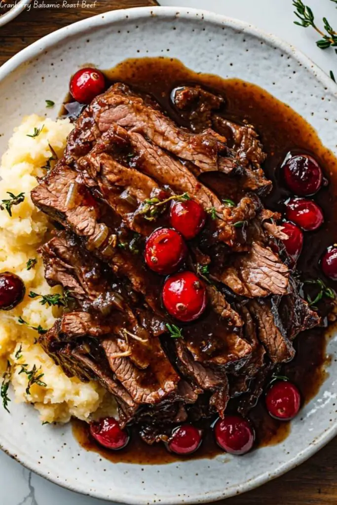 Cranberry Balsamic Roast Beef