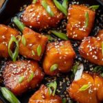 Honey Garlic Salmon Bites