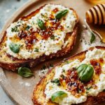 Viral High-Protein Cottage Cheese Pizza Toast (with Hot Honey)