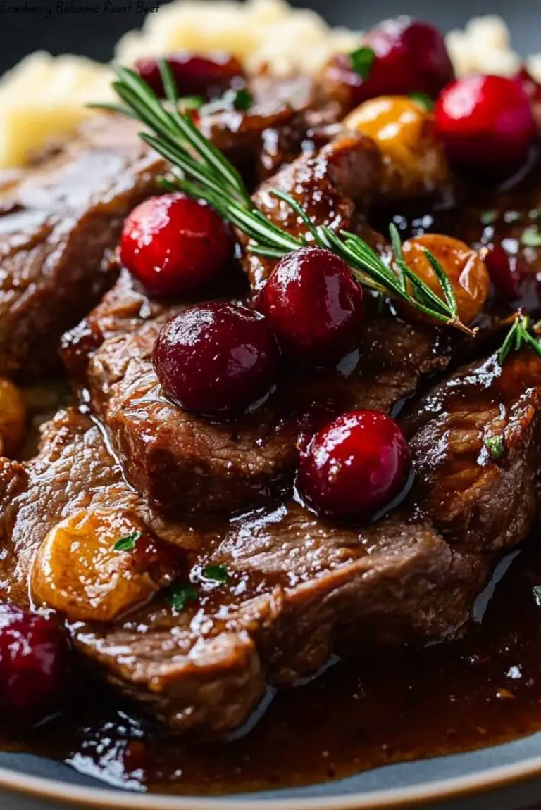 Cranberry Balsamic Roast Beef