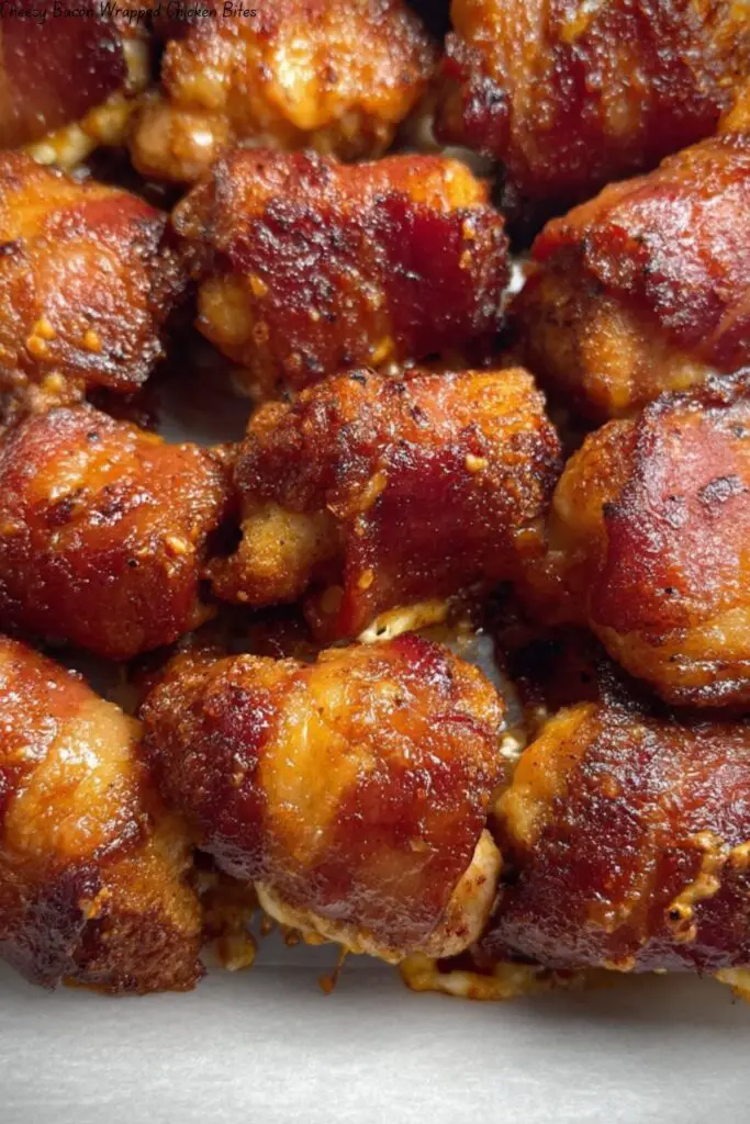 Cheesy Bacon Wrapped Chicken Bites