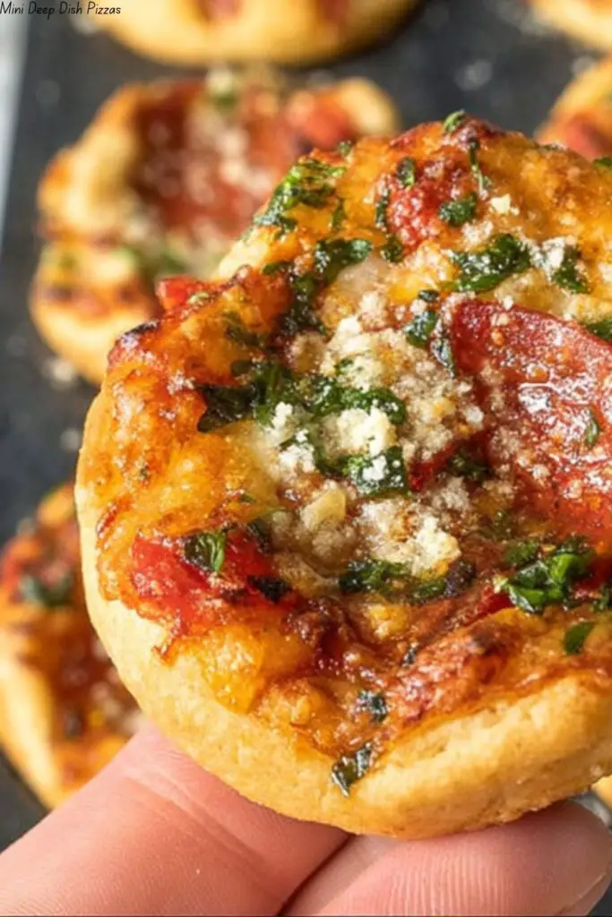 Mini Deep Dish Pizzas