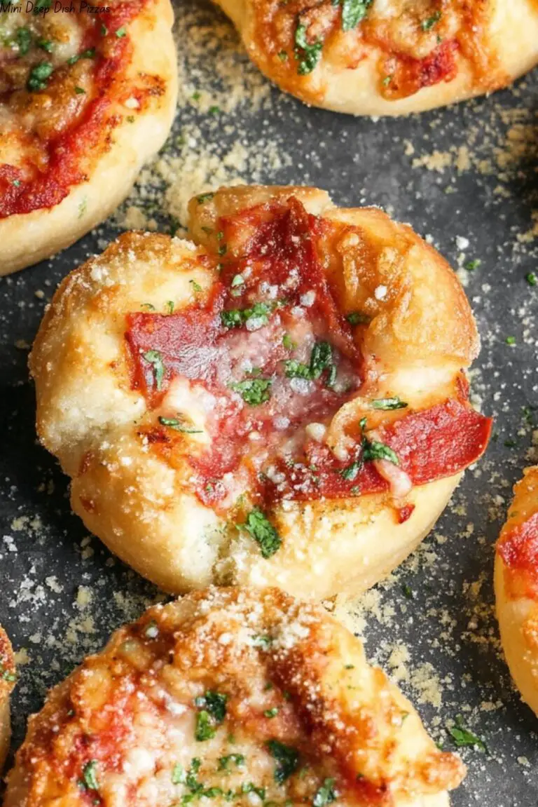 Mini Deep Dish Pizzas