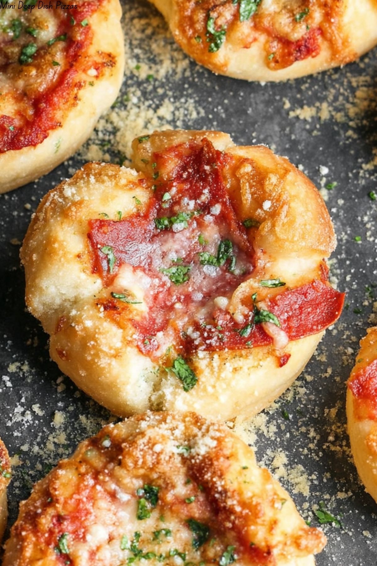 Mini Deep Dish Pizzas