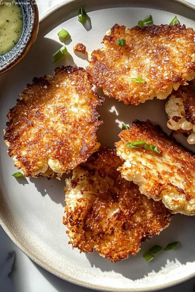 Crispy Parmesan Cauliflower Steaks