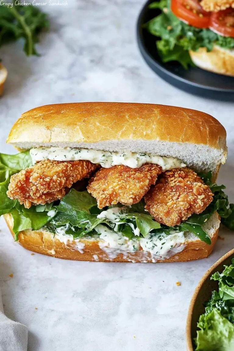 Crispy Chicken Caesar Sandwich