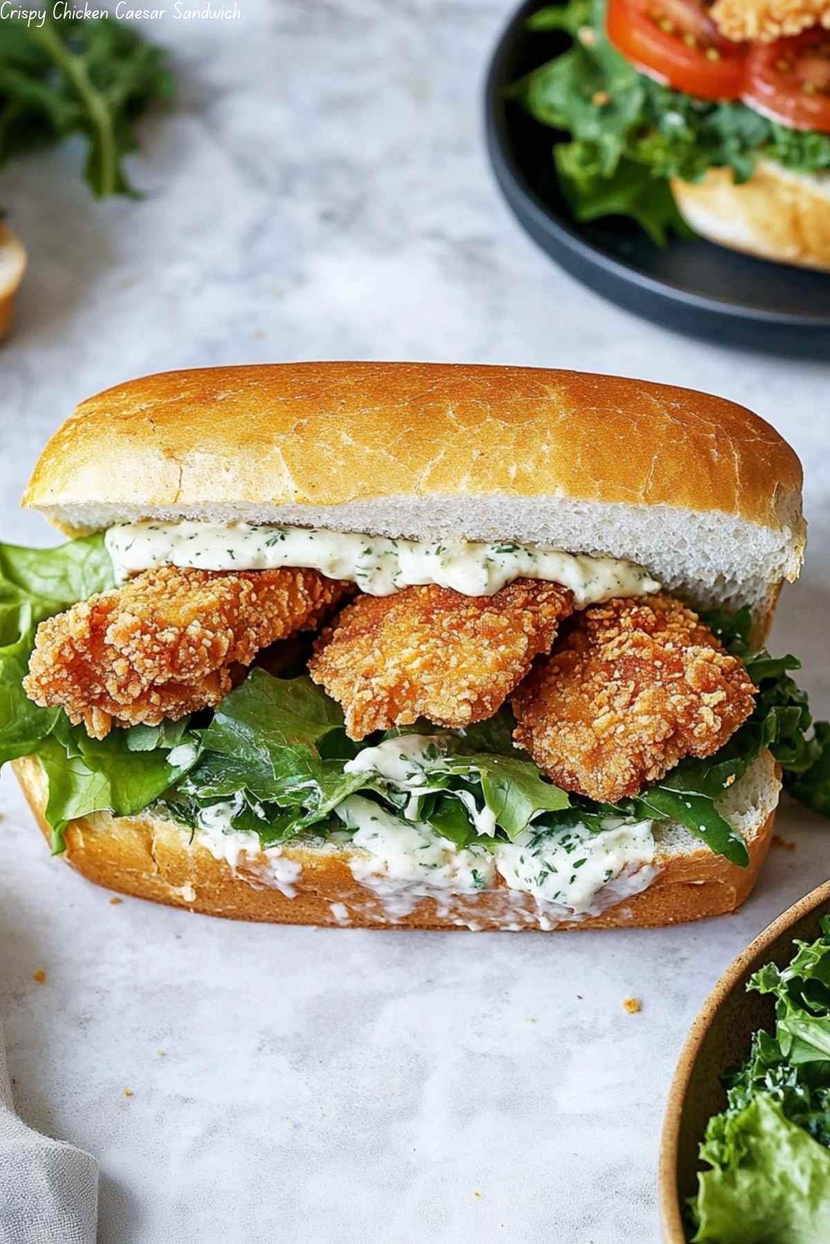 Crispy Chicken Caesar Sandwich