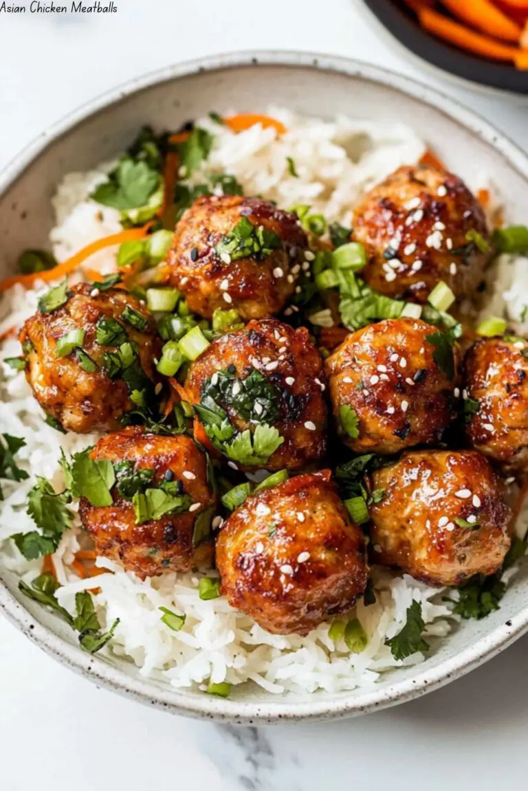 Asian Chicken Meatballs
