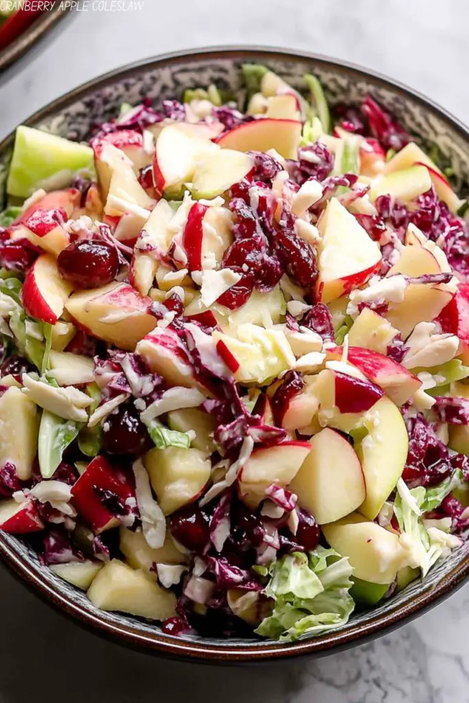 CRANBERRY APPLE COLESLAW