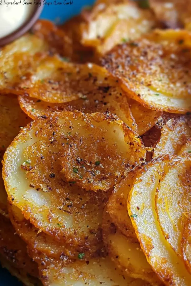 2 Ingredient Onion Ring Chips (Low Carb)