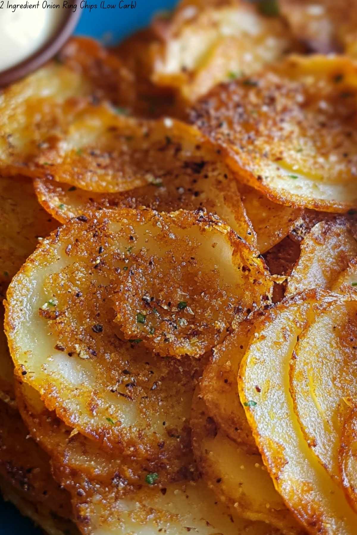 2 Ingredient Onion Ring Chips (Low Carb)